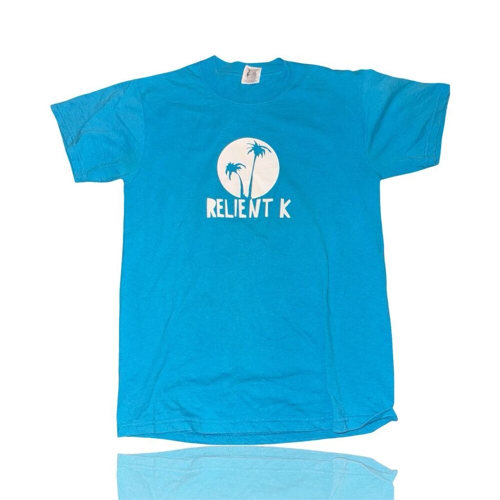 Relient K Band Graphic T-Shirt Unisex S Blue Music Tropical Theme: Pop-Punk: VTG